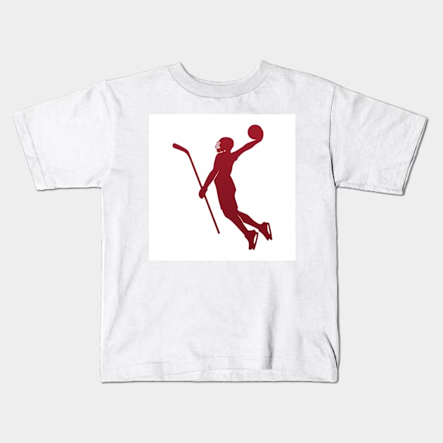 Carolina Hurricanes "Bunch of Jerks" "Jerkman" Red Logo Kids T-Shirt by Kfabn